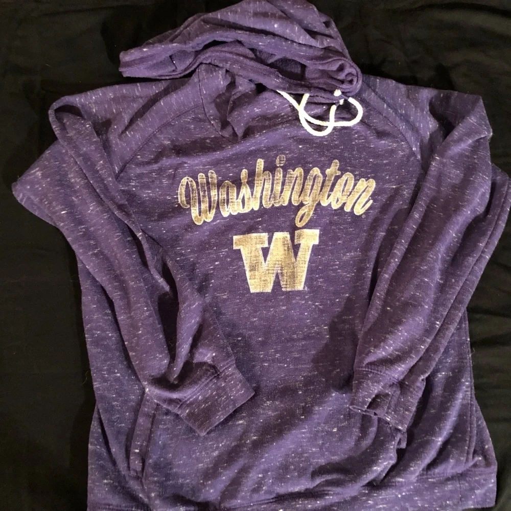 Stadium Athletics Purple Washington Hoodie - Picture 1 of 5